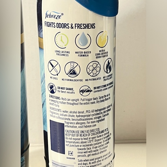 2 Febreze Air mist Refresher Ocean hinoki ginger water lily 8.8 oz - Picture 2 of 3